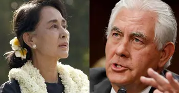 Tillerson in Myanmar to press Suu Kyi, army on Rohingya