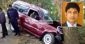 সড়ক দুর্ঘটনায় সালথার ইউএনও আহত