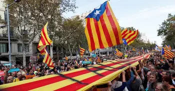 ‘We have no fear’: 450,000 rally against Spain takeover