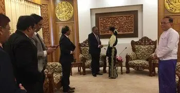 Rohingya crisis: Home Minister meets Suu Kyi