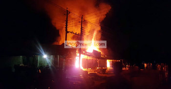 মাটিরাঙ্গায় মার্কেটে আগুন