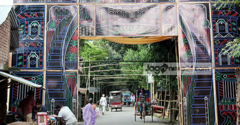 মাগুরার কাত্যায়নী উৎসবের বিশেষ আকর্ষণ বাহুবলীর মূর্তি