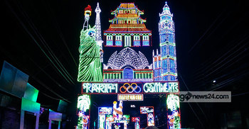 আগরতলার পূজামণ্ডপে বাংলাদেশি দর্শনার্থী বেশি