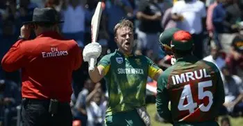 South Africa beat Bangladesh by 104 runs in second ODI
