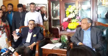 Ershad not to contest for Dhaka 17, backs film star Farooque
