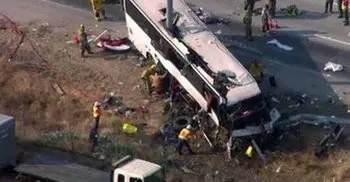 Five killed in China as hijacked bus crashes into pedestrians