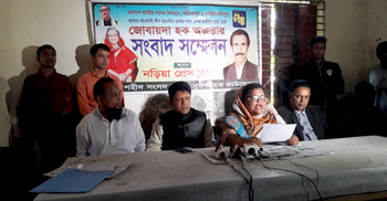 নৌকার প্রচারণায় শহীদ নুরুল হকের মেয়ে