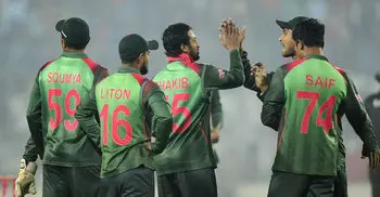 Liton, Shakib star as BAN win by 36 runs, level series