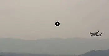 Footage before US-Bangla plane crash