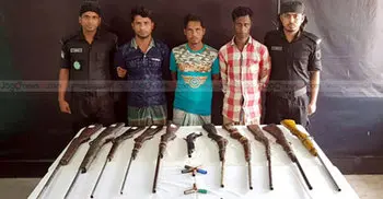 3 ‘robbers’ held with arms in Cox’s Bazar