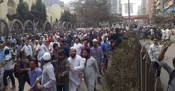 BNP stages demo protesting Khaleda’s imprisonment