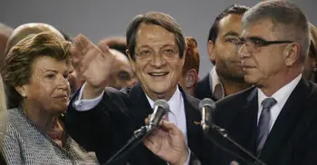 Cyprus president re-elected for second term