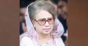 Khaleda addresses press at Gulshan