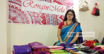 দেশি শাড়ির রঙিন মেলা