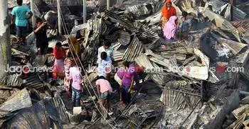 Mirpur slum massive fire in pictures