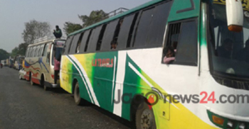 ঢাকা-টাঙ্গাইল মহাসড়কে যানজট