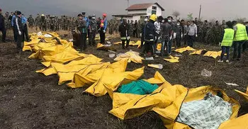 US-Bangla Airlines plane crashes at Kathmandu airport, 50 dead