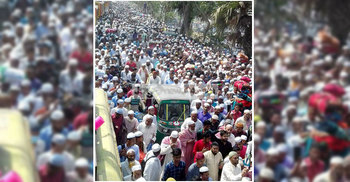 আখেরি মোনাজাতে শেষ হলো নোয়াখালীর ইজতেমা