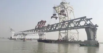 Padma Bridge third span installed