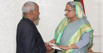 PM stands by Swadhin Bangla football player Taslim Sheikh