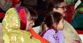 PM enjoys cultural show at Bangabandhu Stadium