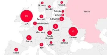 134 Russian diplomats expelled from 20 countries