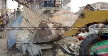 ঢাকা-চট্টগ্রাম মহাসড়কের শিমরাইলে উচ্ছেদ অভিযান