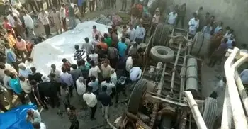 25 killed in Gujarat after truck falls into drain