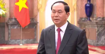 Vietnam President Quang in city