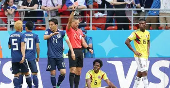 Colombia’s Sanchez gets first red card of WC