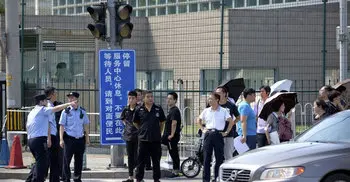 Explosion reported outside US embassy in Beijing