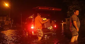 Race to rescue people stranded in US hurricane