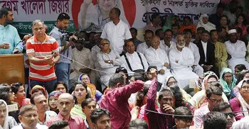 BNP holds token hunger-strike for Khaleda’s release
