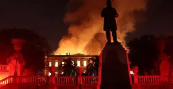 Brazil’s 200-year-old national museum hit by huge fire