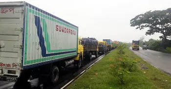 Massive traffic jam on Dhaka-Ctg highway