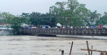 বিপদসীমার ১৫০ সেন্টিমিটার উপরে খোয়াই নদীর পানি