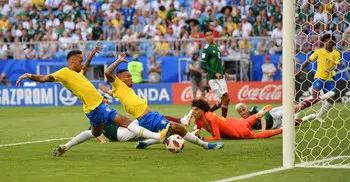 Brazil beat Mexico 2-0 to reach quarter-finals