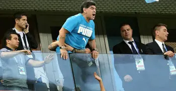 Maradona receives medical treatment after Argentina victory