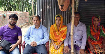 জবি শিক্ষার্থী সেই শারমিনের পাশে উপজেলা প্রশাসন