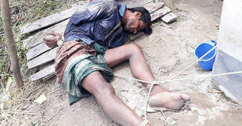 মোবাইল চুরির অভিযোগে প্রতিবন্ধী যুবককে অমানুষিক নির্যাতন