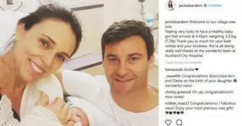 New Zealand PM gives birth to girl