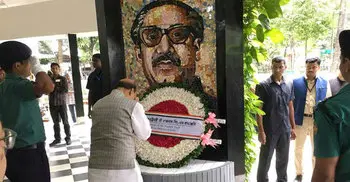 Indian Home Minister pays tribute to Bangabandhu