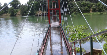 ডুবে গেলো রাঙ্গামাটির ঝুলন্ত সেতু