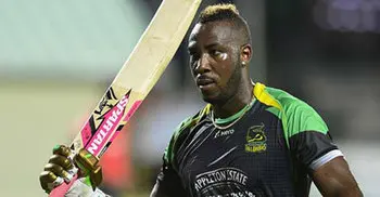 Russell takes hat-trick, smashes 40-ball ton in CPL