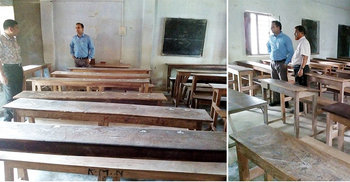 শৈলকুপার স্কুলে শতভাগ অনুপস্থিত : পরিদর্শনে ইউএনও