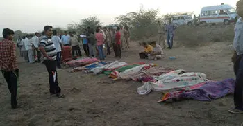 19 dead as truck loaded with cement overturns in India