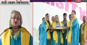 Nazrul, Rabindranath still belong to two Banglas, says Hasina