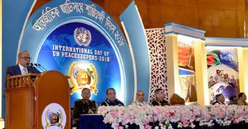 President asks peacekeepers to uphold country’s image