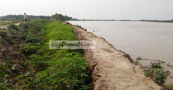 পুরনো বাঁধের মাটি দিয়েই নতুন বাঁধ নির্মাণ