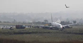 Kathmandu airport closed after jet skids off runway